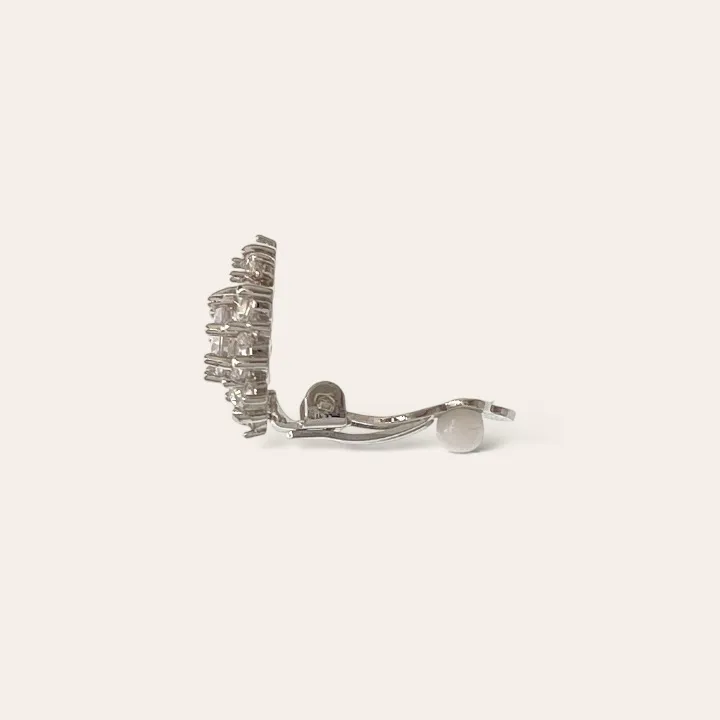Fiore-Orecchini a Clip con Zirconia - OMK-506-SD24