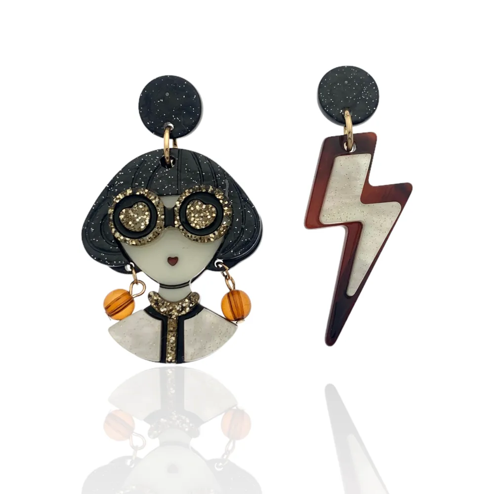 Donna-Orecchini Resina - OMM-15636