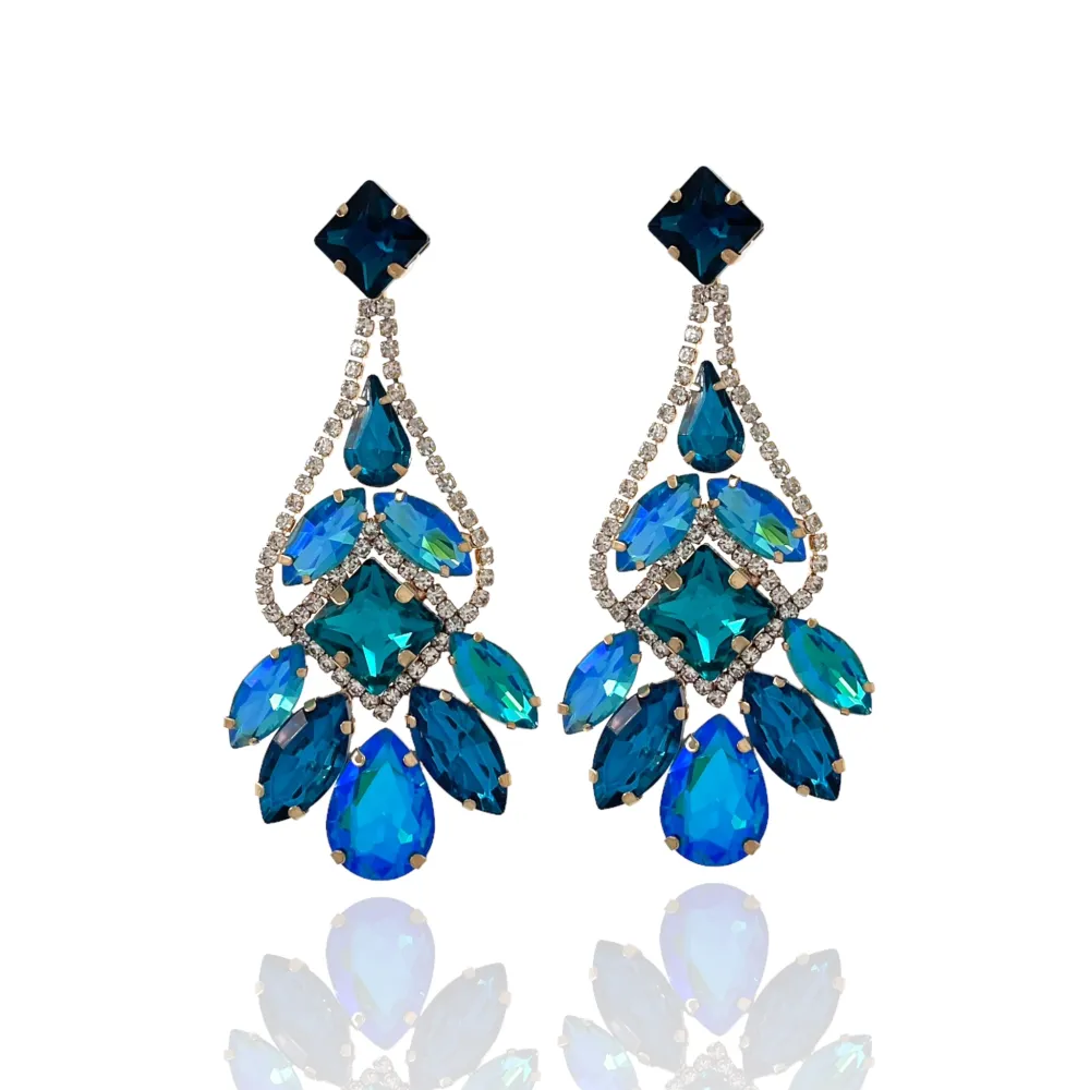 Chantelier-Orecchini Moda Vetro - OMM-159-21304-1