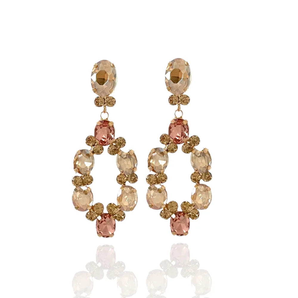 Cerchio Ovale-Orecchini Moda Vetro - OMM-159-22657