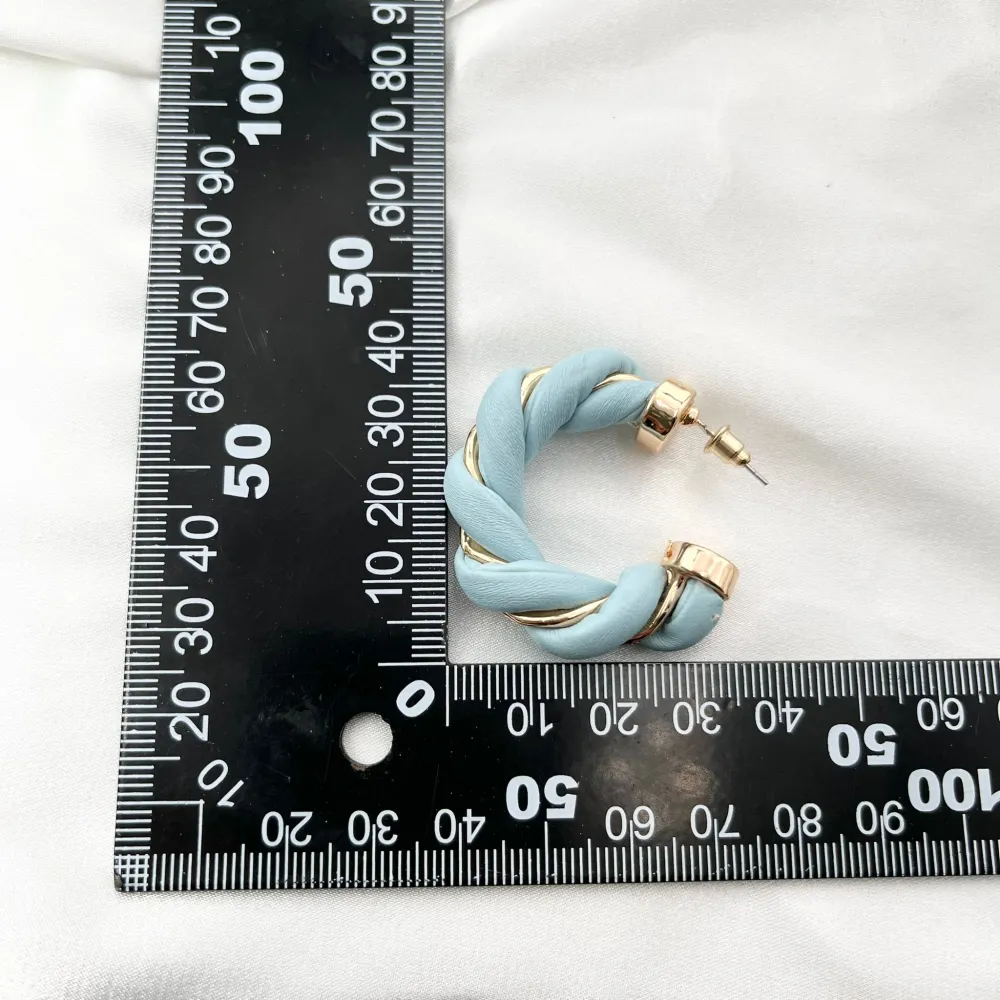 Cerchio Intrecciato-Orecchini Moda - OMM-183-22