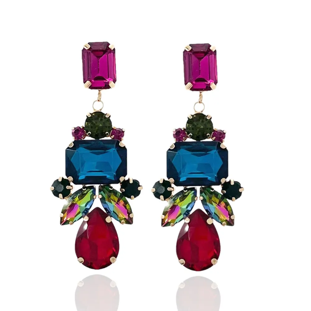 Fantasia-Orecchini Moda Vetro - OMM-381-198