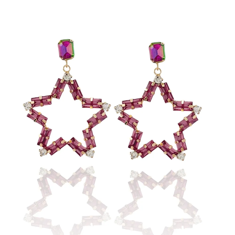 Stella-Orecchini Moda Vetro - OMM-381-204