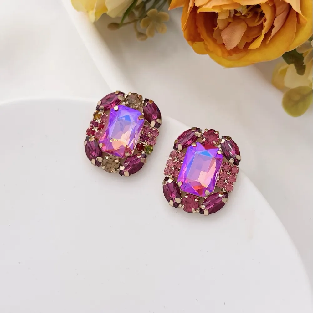 Fantasia-Orecchini Moda Vetro - OMM-381-214