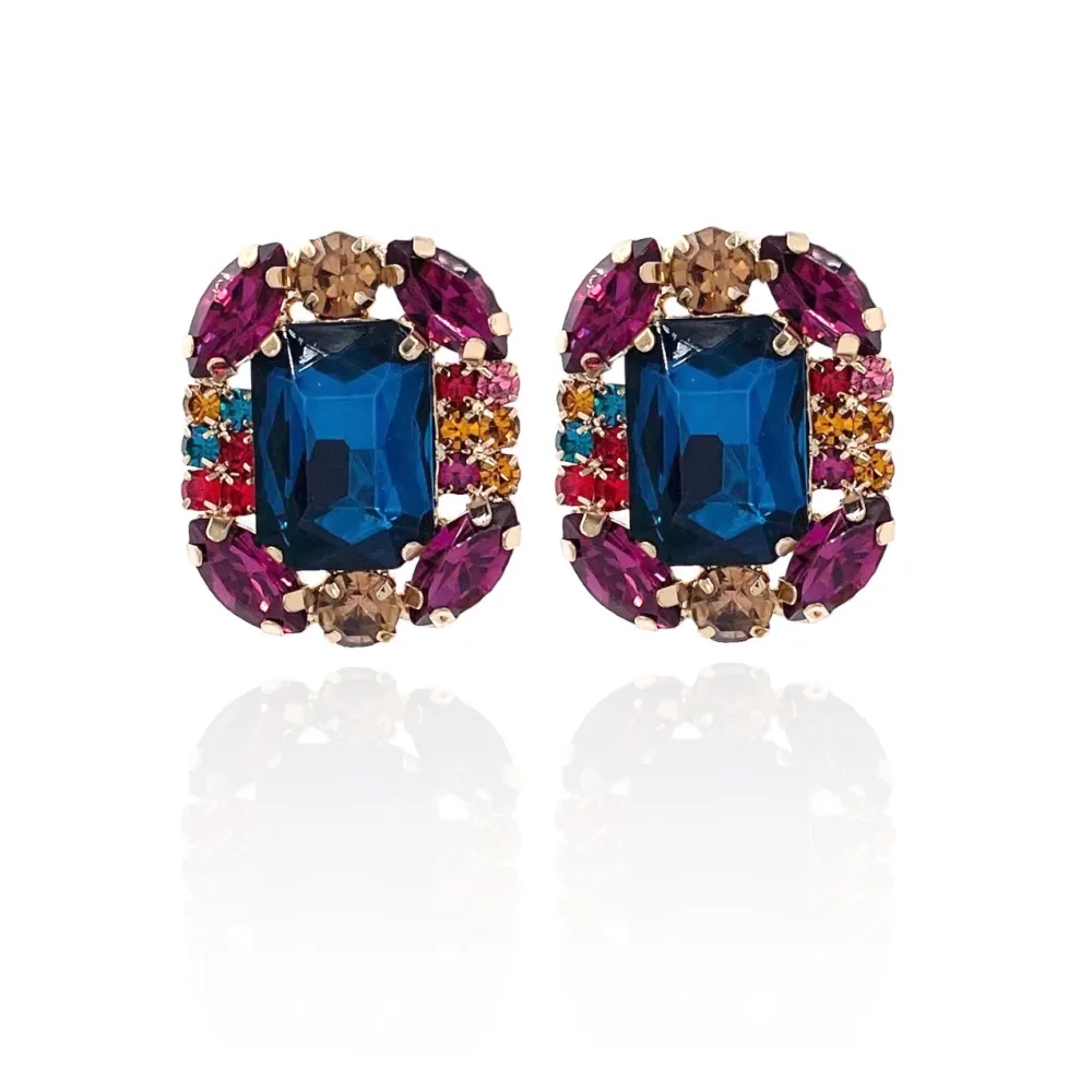 Fantasia-Orecchini Moda Vetro - OMM-381-214