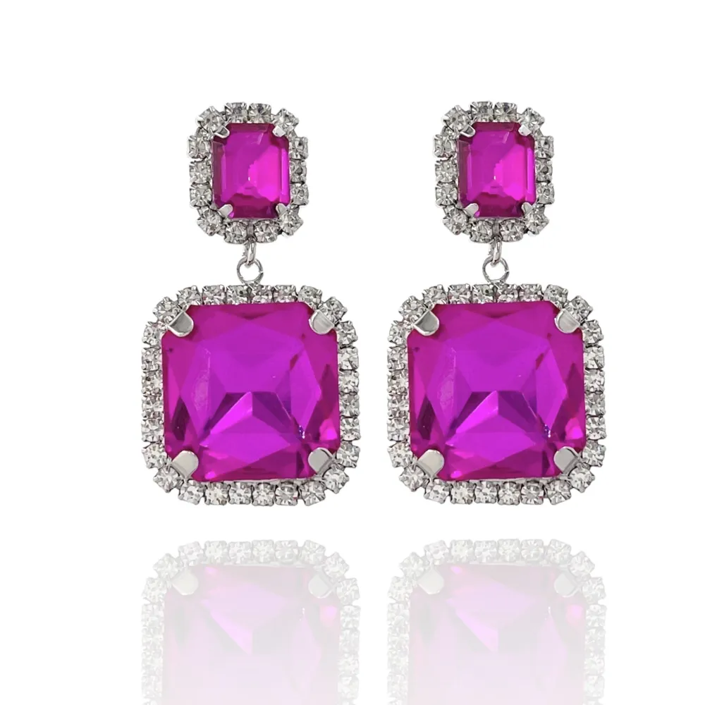 Pietra Quadrata-Orecchini Moda - OMM-520-004