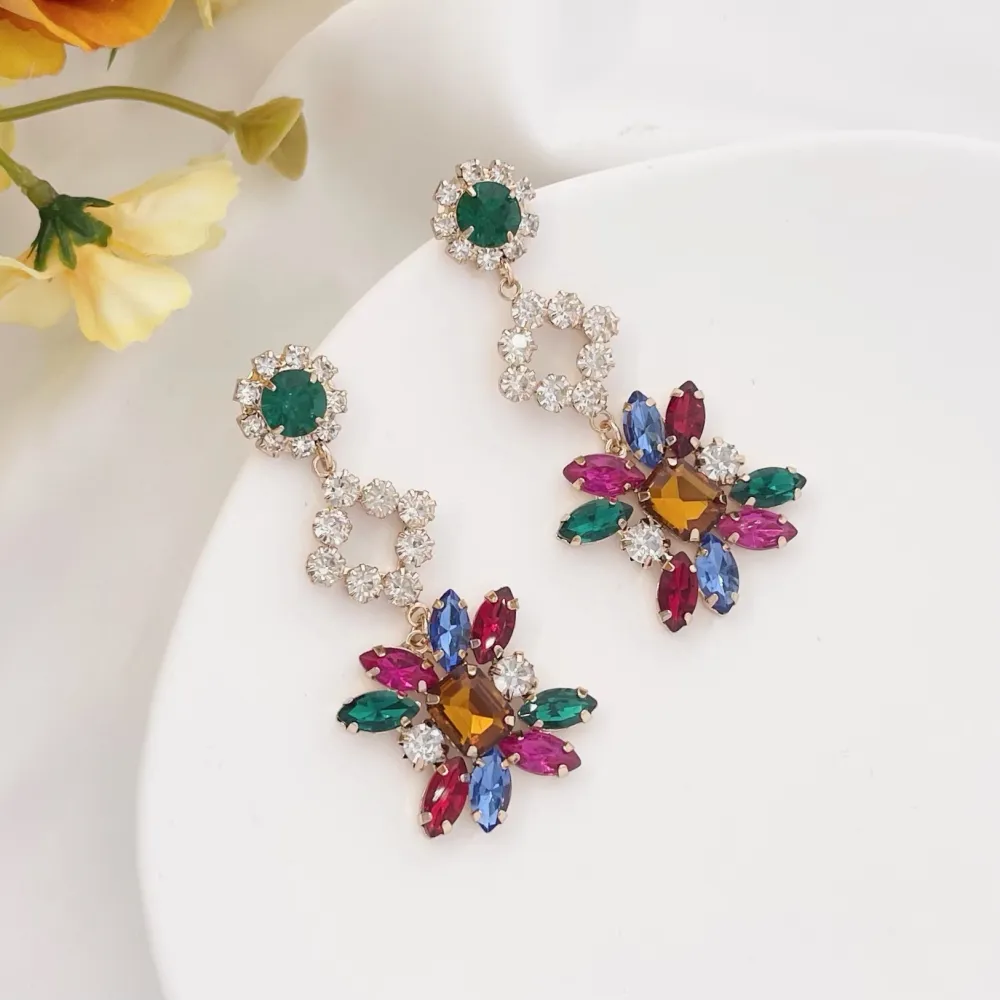 Fantasia-Orecchini Moda Vetro - OMM-520-L25