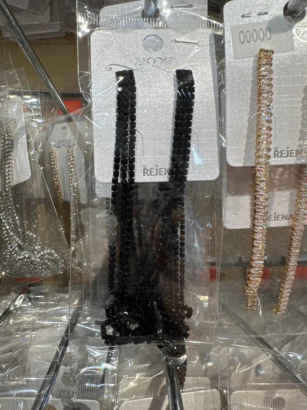 Napine Lunghe con Strass-Orecchini con Zirconia - OMZ-159-19255