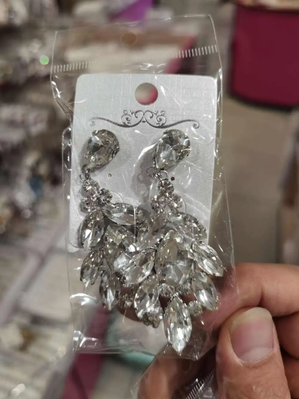 Chandelier-Orecchini con Pietre Colorate - OMZ-159-19680