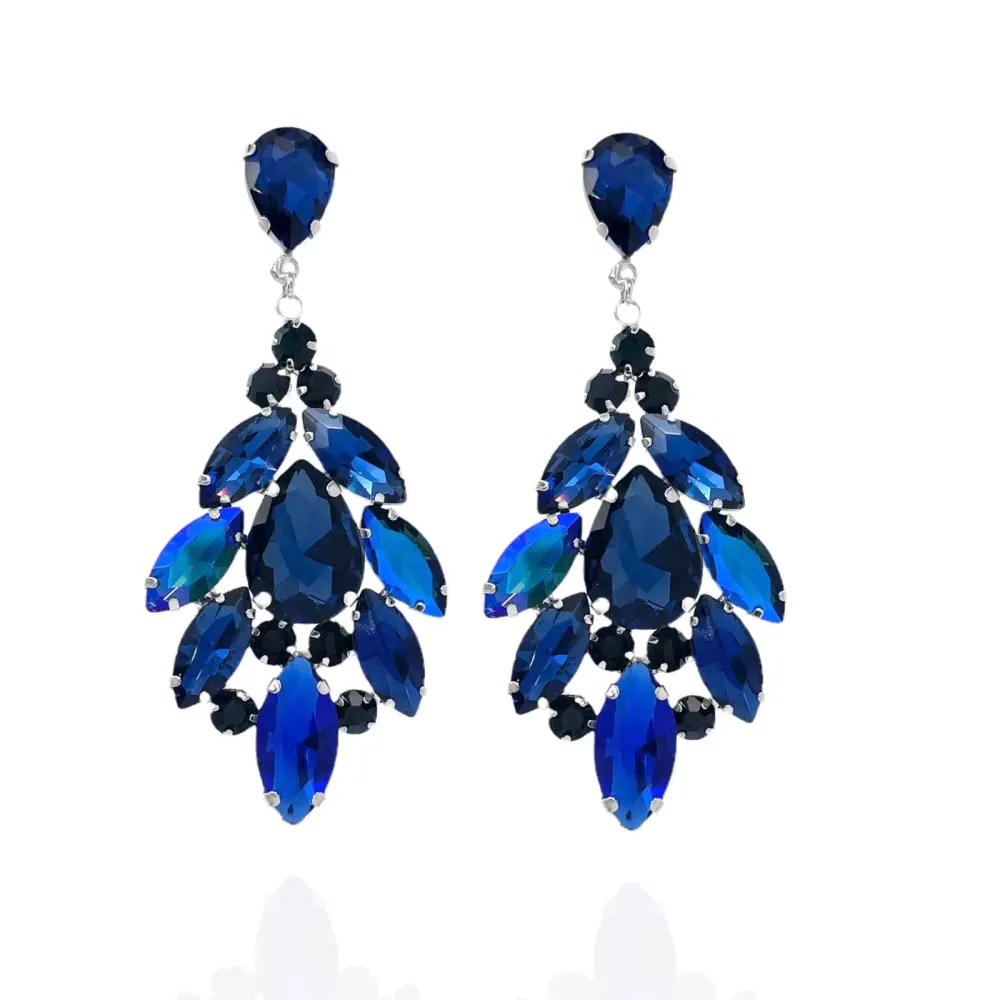 Chandelier-Orecchini con Pietre Colorate - OMZ-159-19680