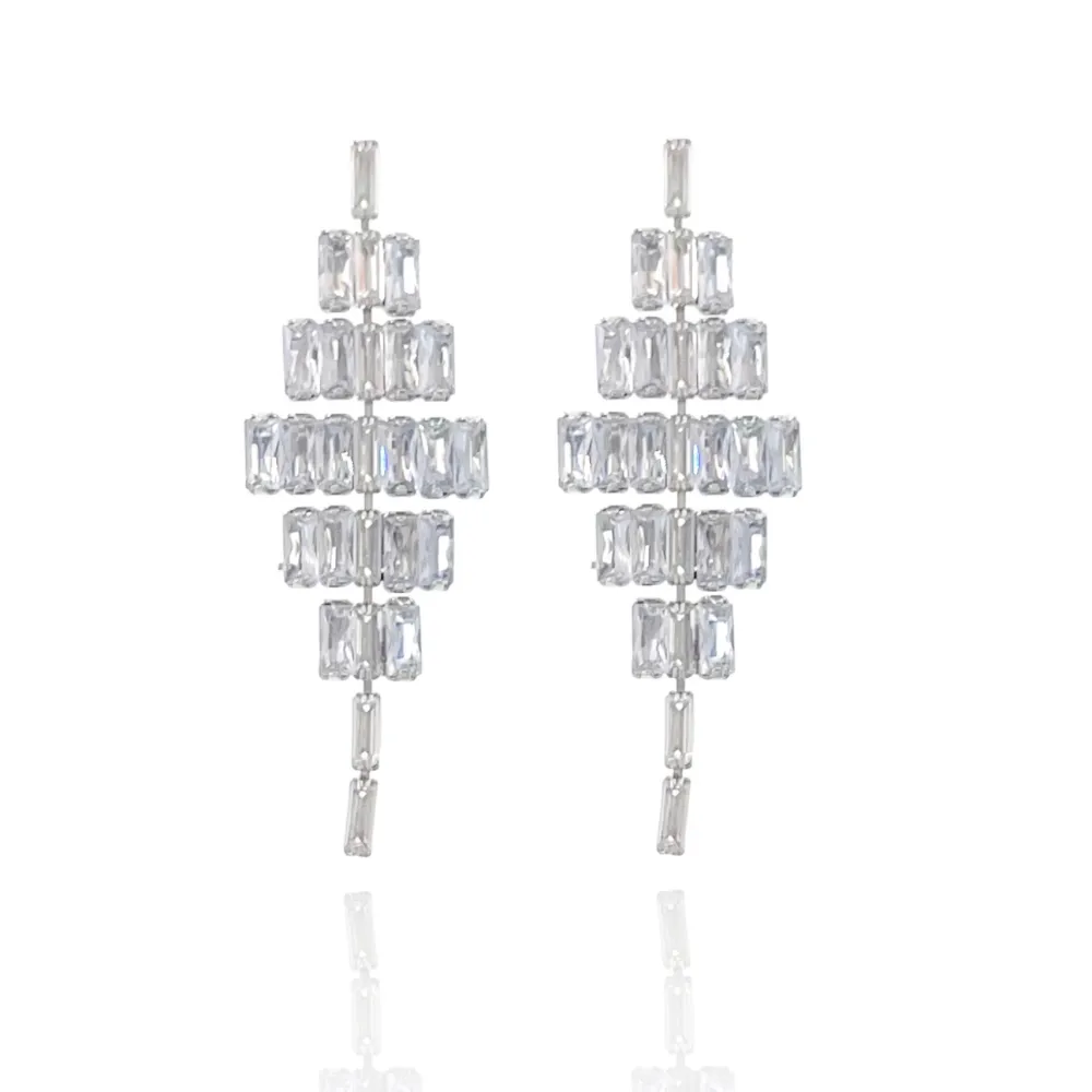 Rombo Zirconia-Orecchini con Zirconia - OMZ-416-L20