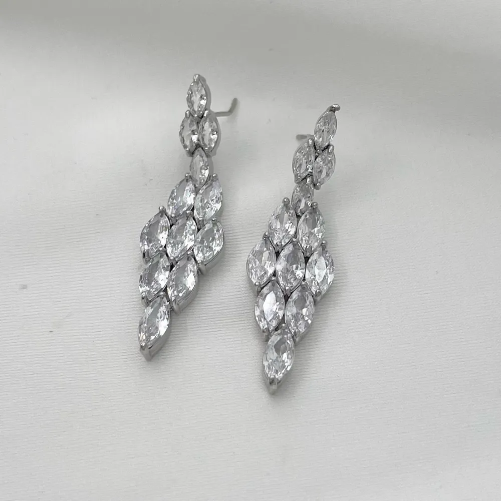 Rombo Lungo-Orecchini con Zirconia - OMZ-506-249