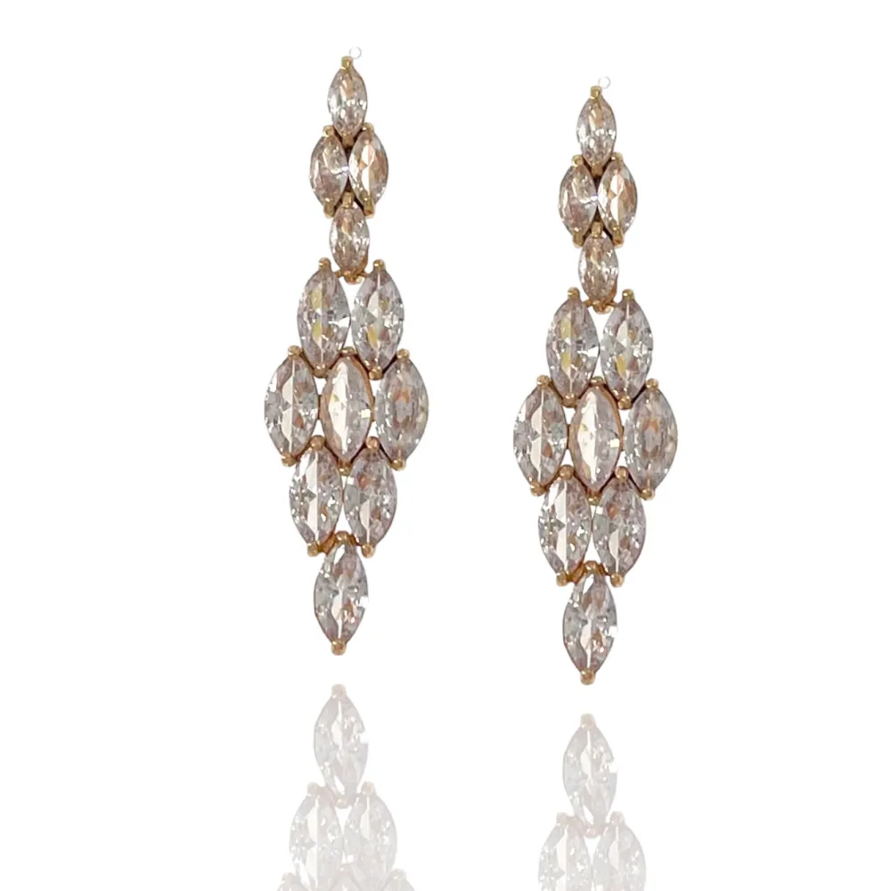 Rombo Lungo-Orecchini con Zirconia - OMZ-506-249