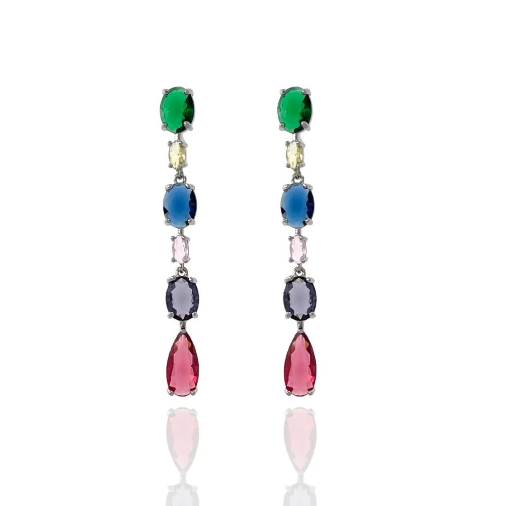 Goccia-Orecchini con Zirconia - OMZ-506-257