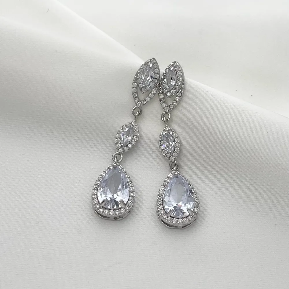 Goccia-Orecchini con Zirconia - OMZ-506-259