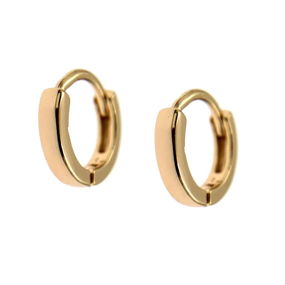 OMZ7261-Liscio 2x9mm - Orecchini a Cerchio - OMZ7261-Liscio 2x9mm - Orecchini a Cerchio