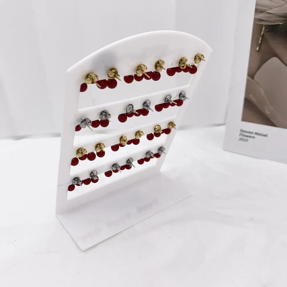 Ciliegia-12Paia Orecchini in Acciaio - OPA-103-AA4531E