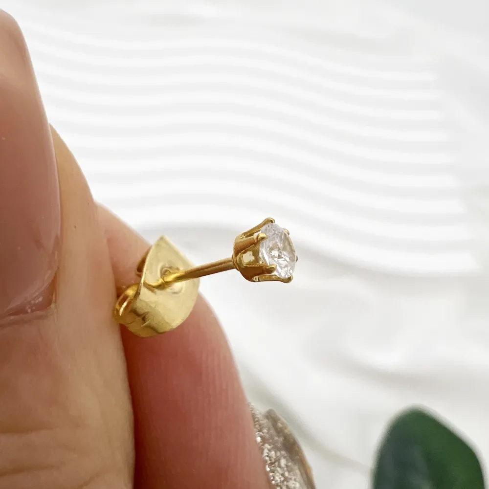 Punto Luce 3mm 6Griffe-36Paia Orecchini in Acciaio - OPA-107-87 3mm