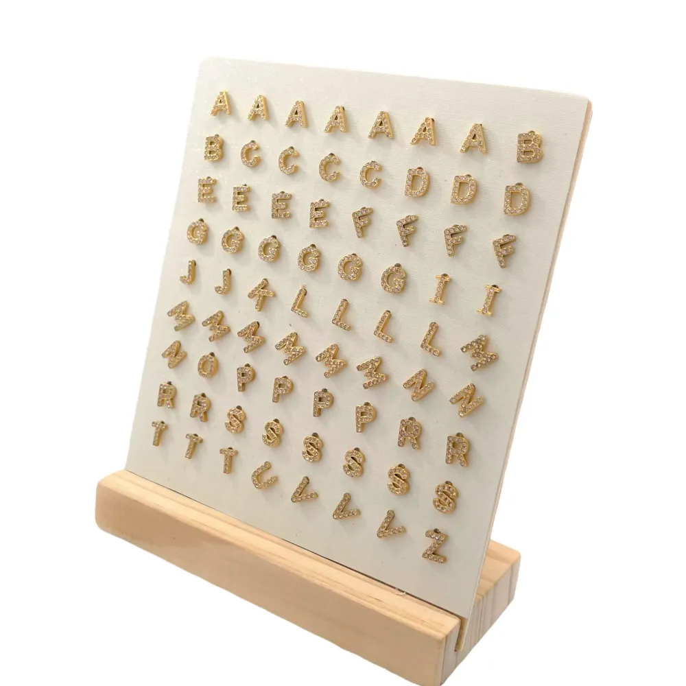 Iniziale-36 Paia Orecchini a lobo in Acciaio - OPA36-103-AA357E