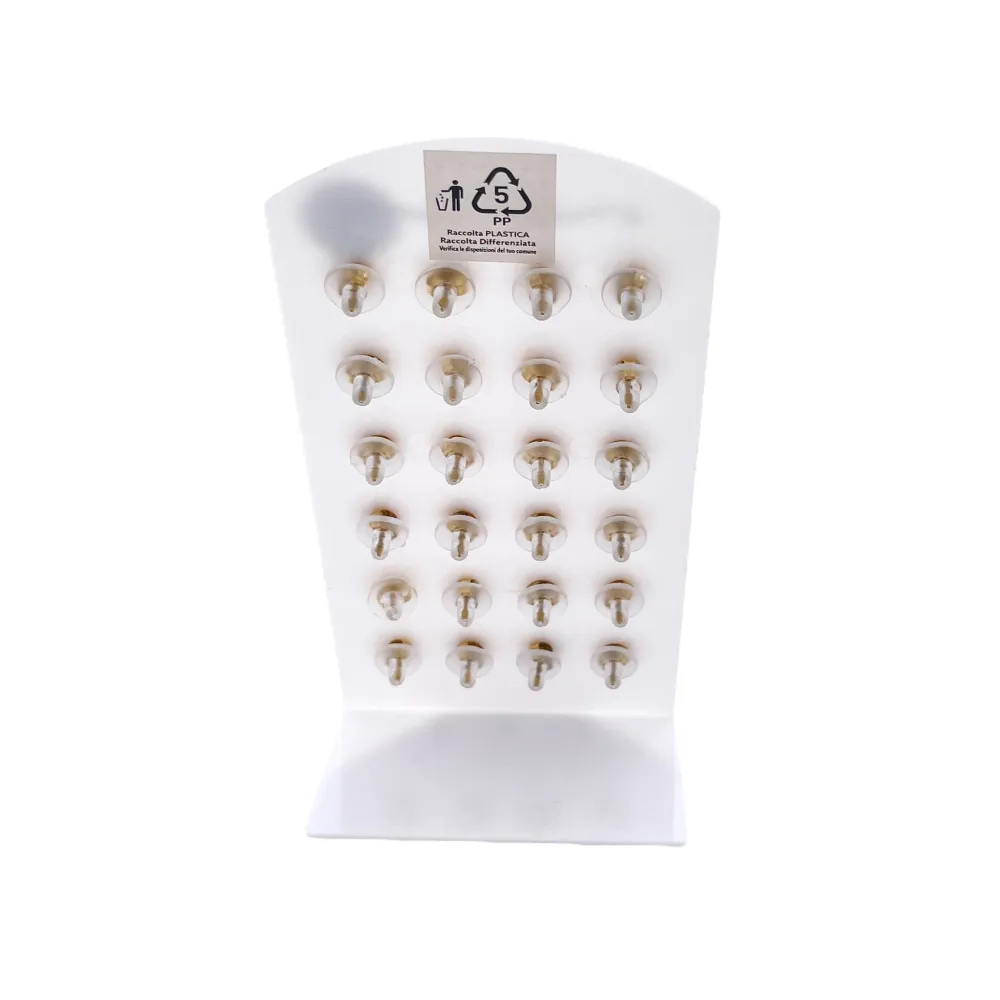 Fiore-12 Paia Orecchini in Acciaio - OPA-413-949S