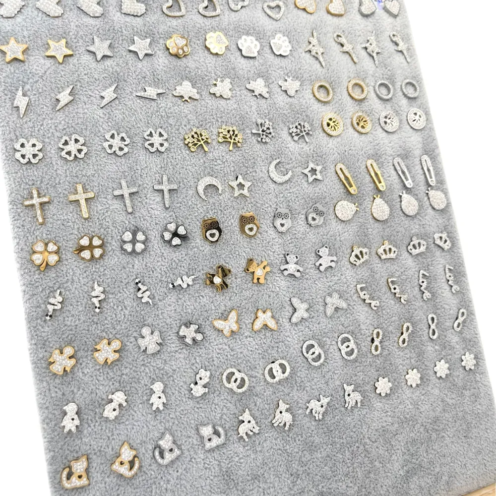 Orecchini a lobo Soggetti Mix-60 Paia Orecchini in Acciaio - OPA-413-966