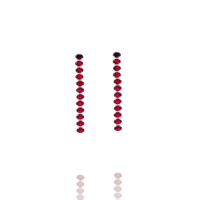 Tennis Ovale-Orecchini in Acciaio - OPA-450-1070