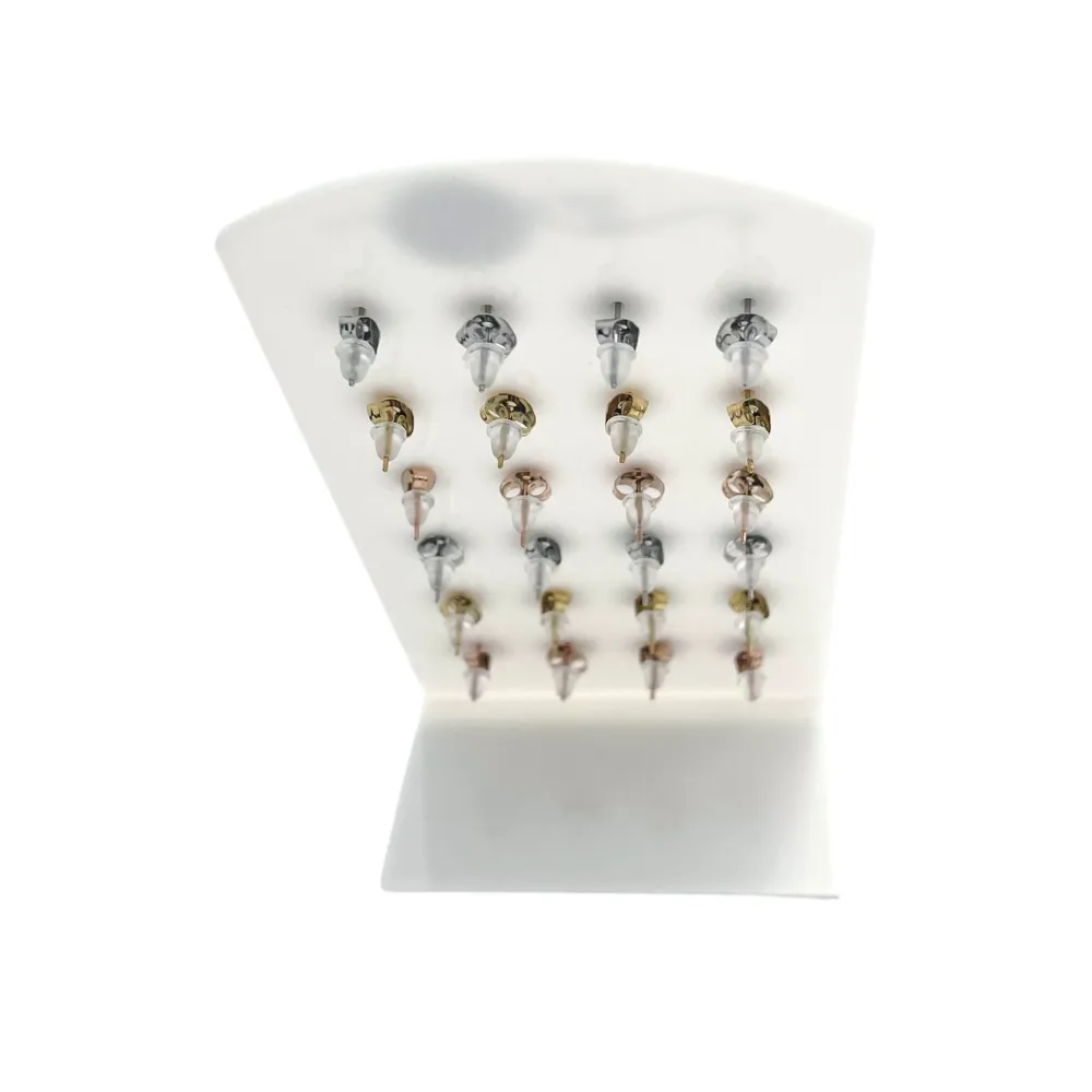 Fiore-12 Paia Orecchini in Acciaio - OPA-450-221