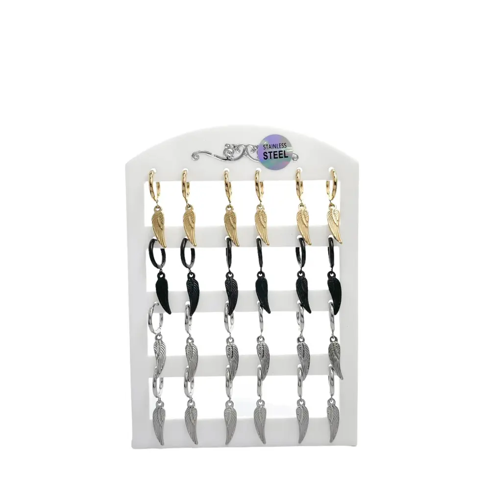 Ale-12 Paia Orecchini in Acciaio - OPA-450-318