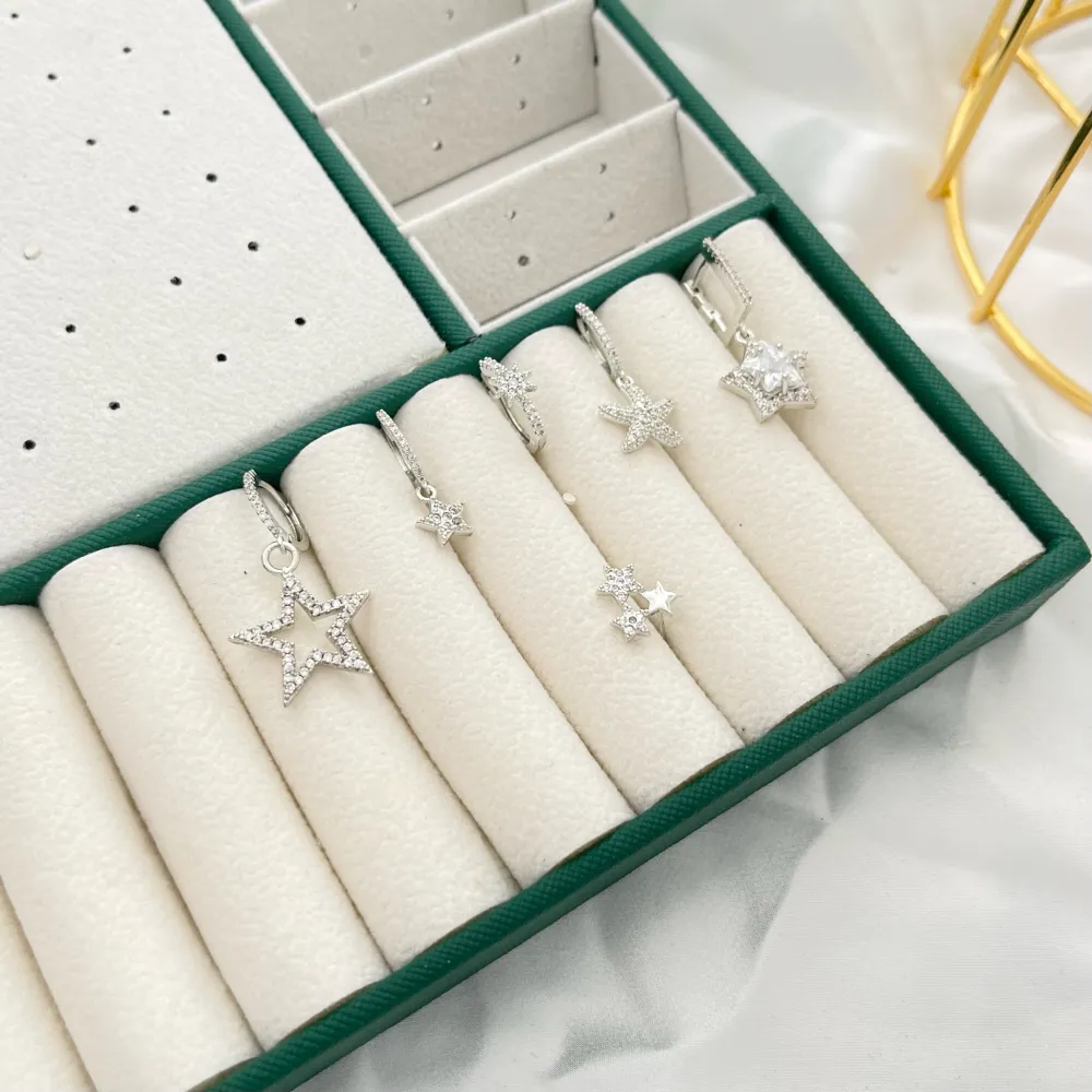 Stella-Set 6Pz Orecchini con Zirconia - OPM-109-L32