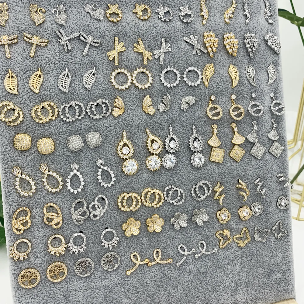 Mix Soggetti con Zirconia-60Paia Orecchini a Lobo con Zirconia - OPM-506-209