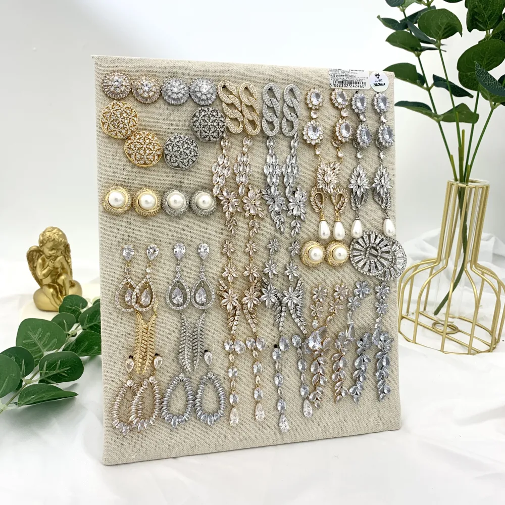 Mix Modelli con Zirconia-36Paia Orecchini con Zirconia - OPM-506-246