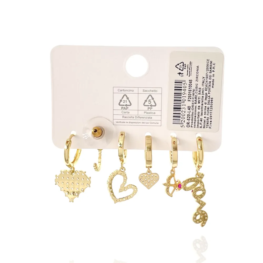 Love Cuore-Set 6pz Orecchini - OPM-520-L40