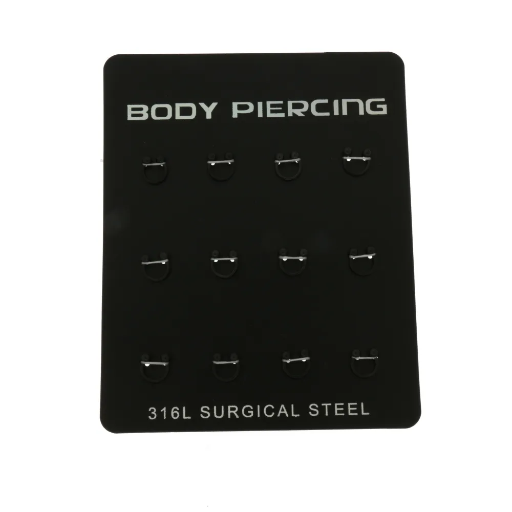 Circular barbell 8 mm 4001 -  in Acciaio - PCA4001-Circular barbell 8 mm-  in Acciaio