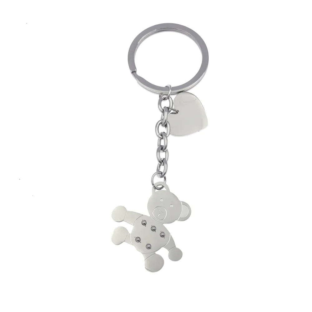 PKA74795-Orsetto- Portachiavi in Acciaio - PKA413-573