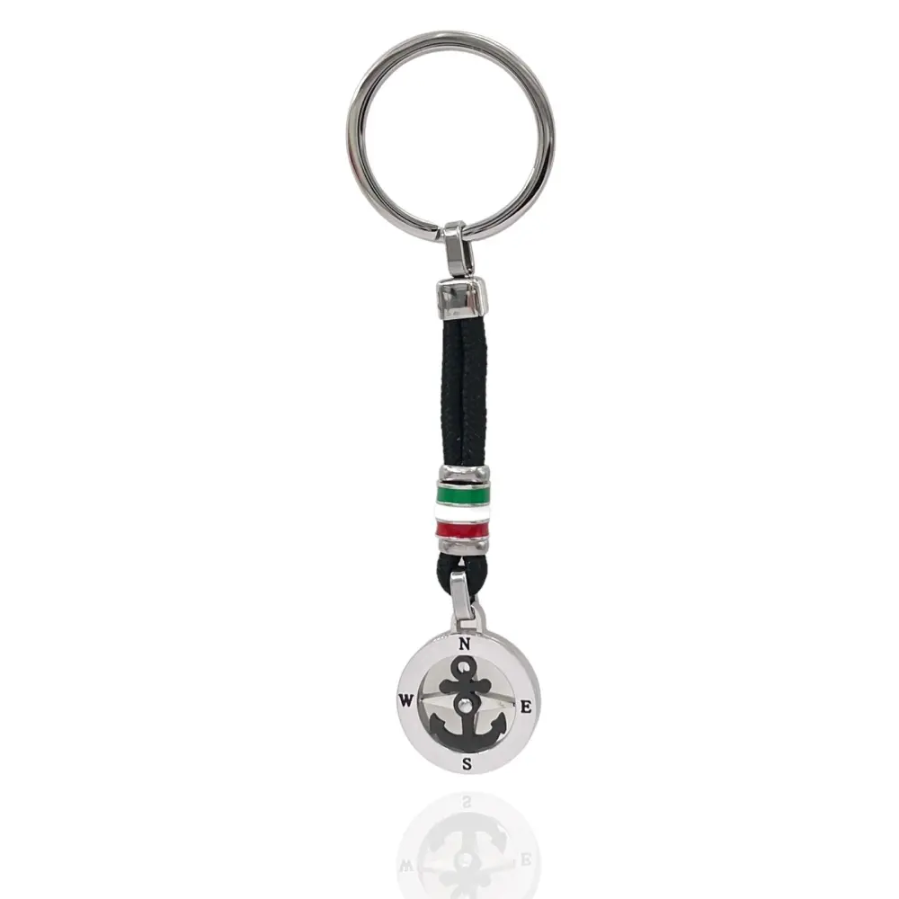 A'ncora-Portachiavi in Acciaio da Uomo - PKA-600-H148-149