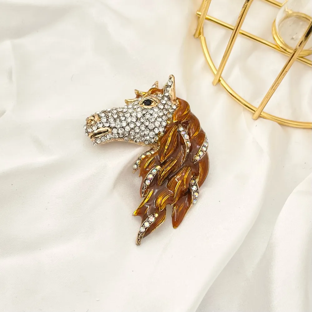 Cavallo -Spilla in Metallo - SPM-312-365