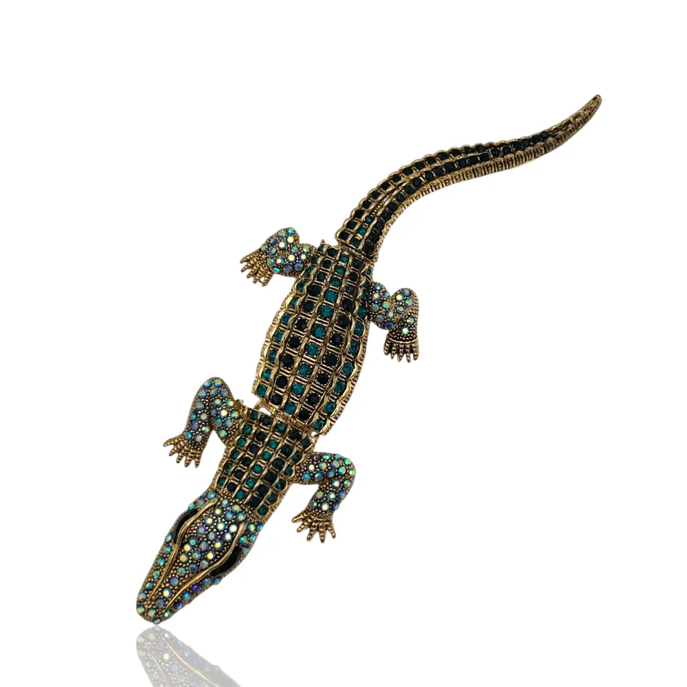 Coccodrillo Grande-Spilla Media in Metallo - SPM-321-265