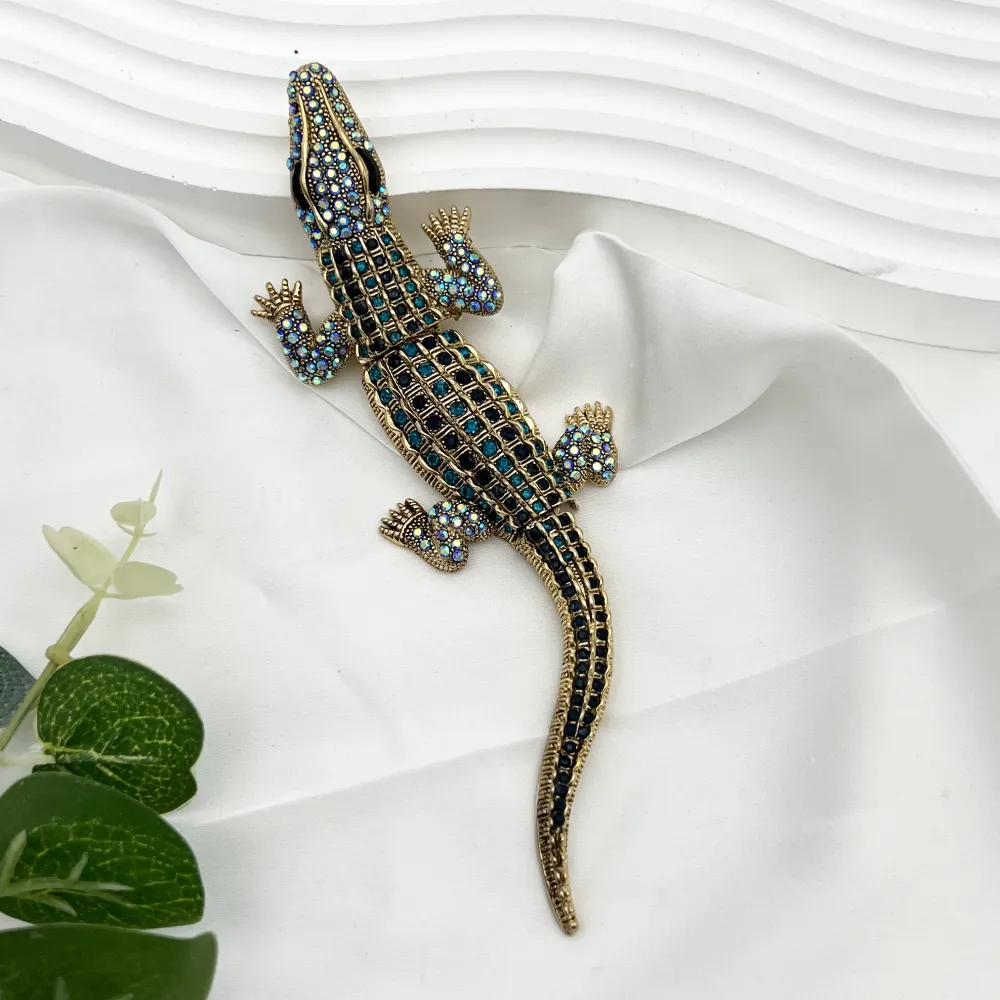 Coccodrillo Grande-Spilla Media in Metallo - SPM-321-265