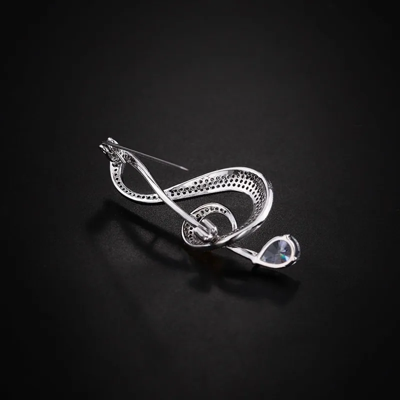 Nota Musicale-Spilla con Zirconia - SPM-506-177