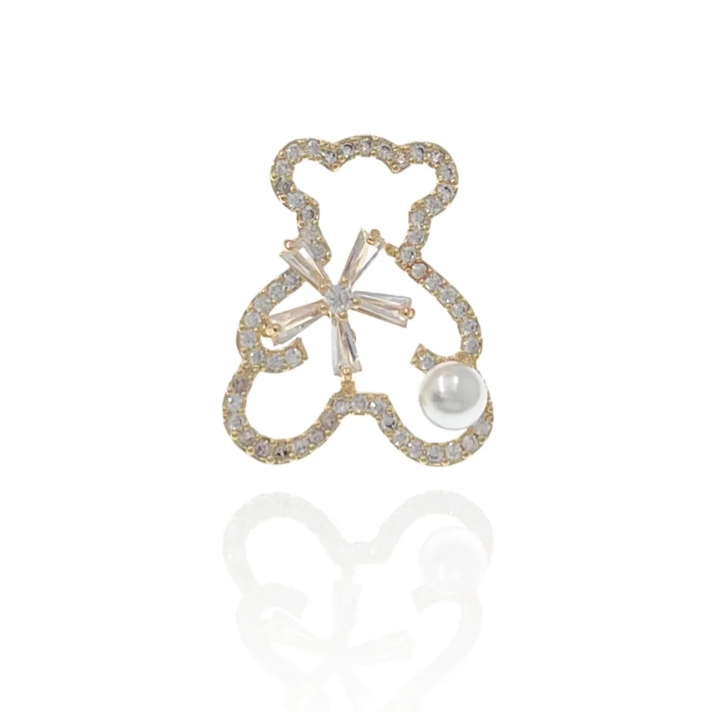 Orsetto-Spilla Piccola con Zirconia - SPM-506-188