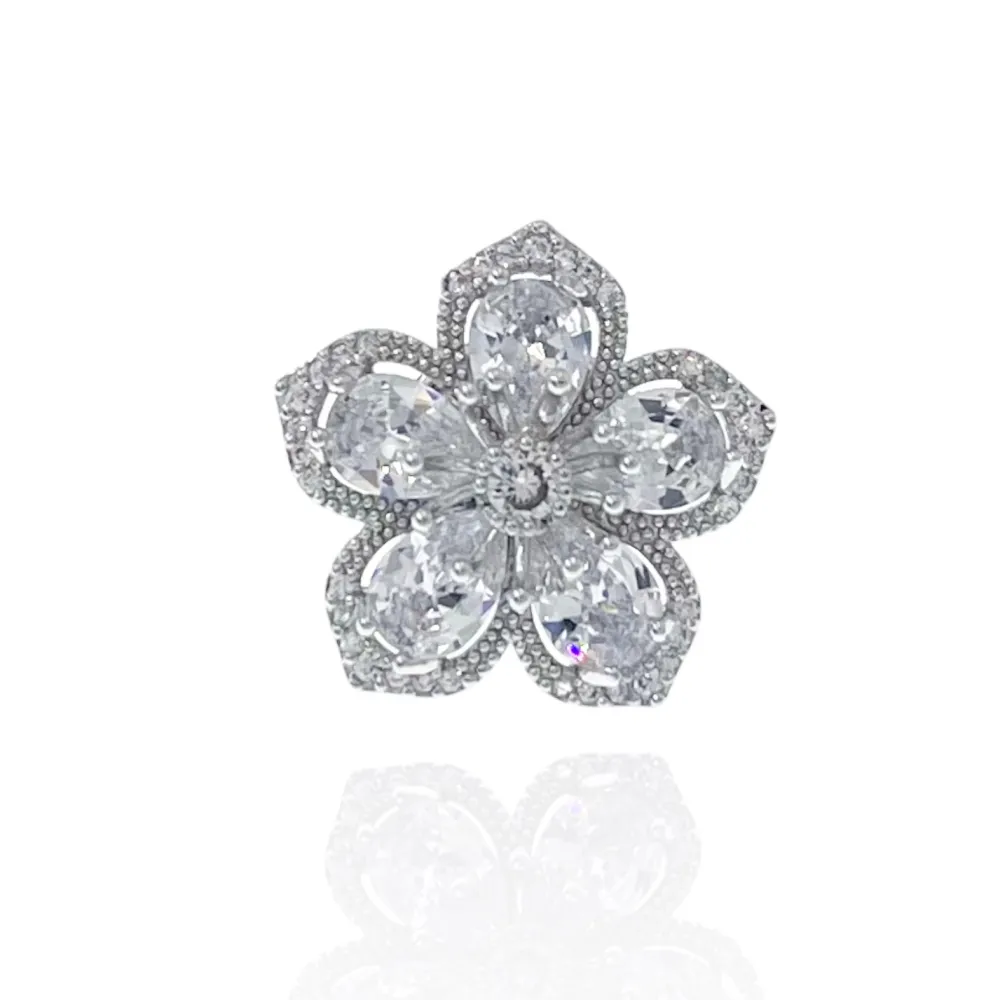 Fiore-Spilla Piccola con Zirconia - SPM-506-190