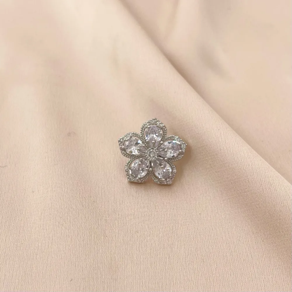 Fiore-Spilla Piccola con Zirconia - SPM-506-190