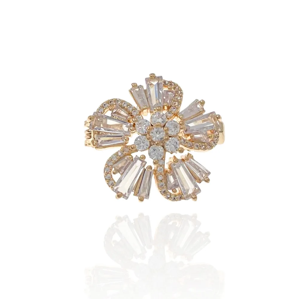 Fiore-Spilla Piccola con Zirconia - SPM-506-201