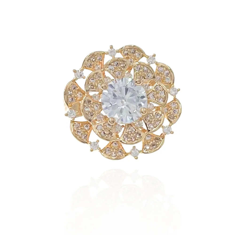 Fiore-Spilla Piccola con Zirconia - SPM-506-204