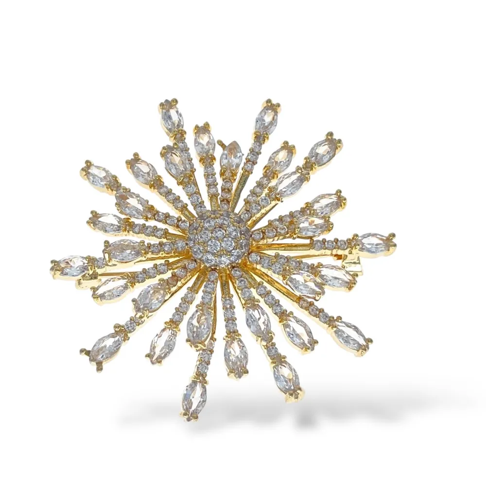 Fiocco di Neve-Spilla con Zirconia - SPM-506-269