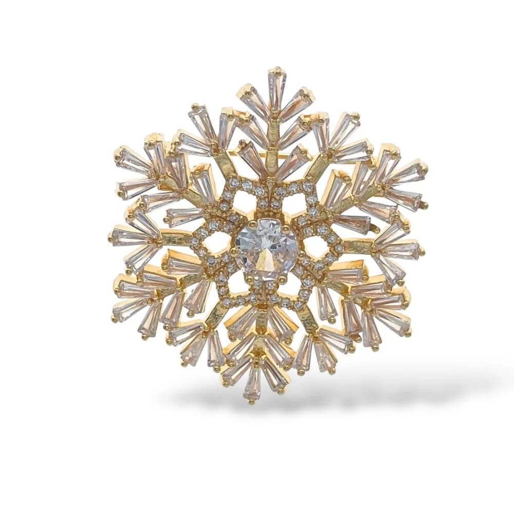 Fiocco di Neve-Spilla con Zirconia - SPM-506-271