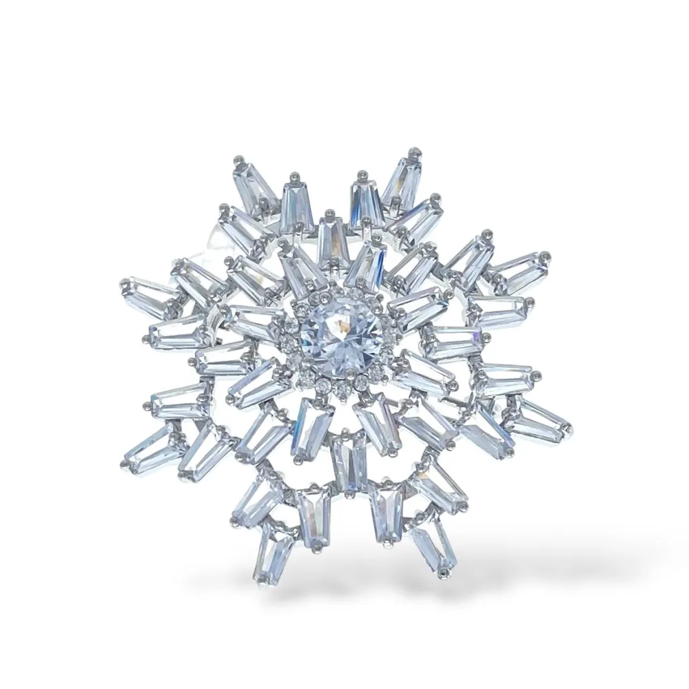 Fiocco di Neve-Spilla con Zirconia - SPM-506-287