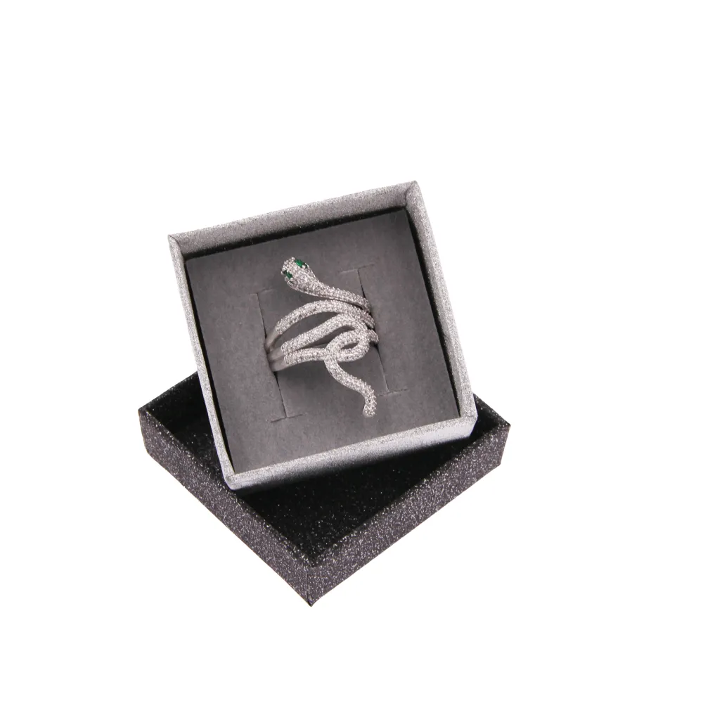 ST-Quadrato 5x5x2,7cm 2551- Scatola Regalo Satinato - ST-Quadrato Per Anello 2551- Scatola da Regalo Satinata