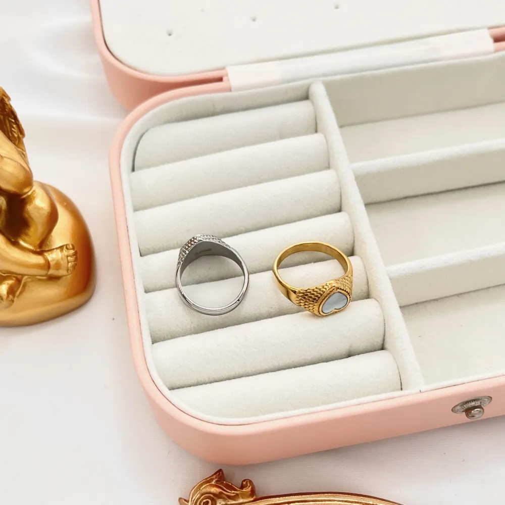 Cuore-Anello in Acciaio con Misura - AAM-105-192