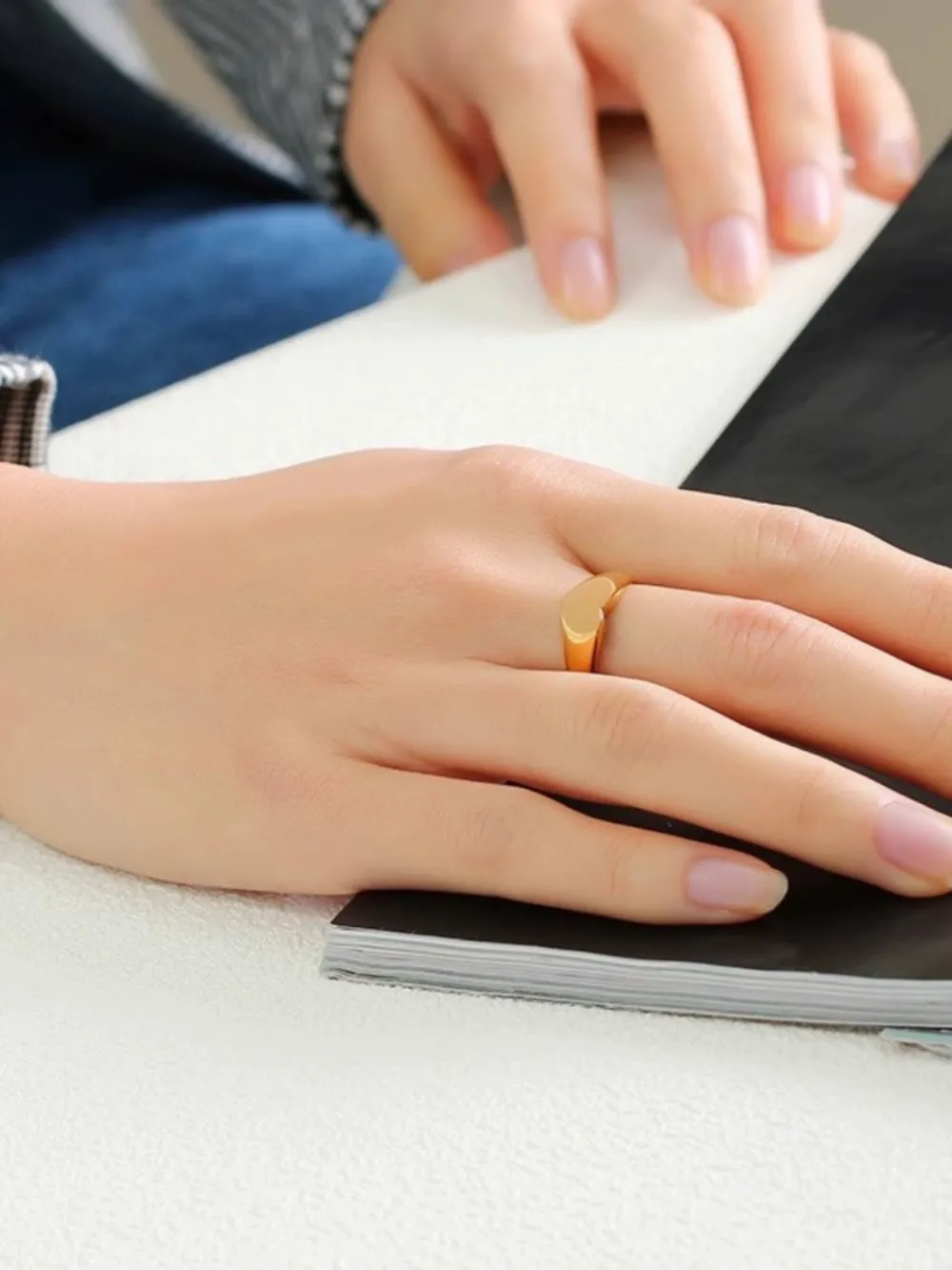 Cuore-Anello con Misura in Acciaio - AAM-105-199